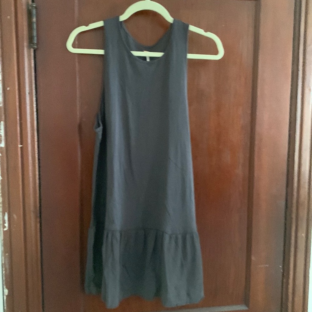 Navy blue drop waist dress